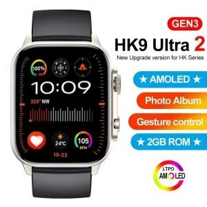 HK9 Ultra 2 AMOLED Smart Watch Men ChatGPT Compass NFC Smartwatch Local Music Sport Watch for Android IOS HK8 Pro Upgraded 2025