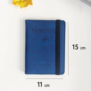 RFID ANTI Blocking Thin Passport Holder Cover Case Travel Wallet for Men Women Multi-Function ID Bank Card Holder Accessories 2025