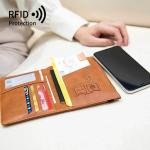 RFID ANTI Blocking Thin Passport Holder Cover Case Travel Wallet for Men Women Multi-Function ID Bank Card Holder Accessories 2025