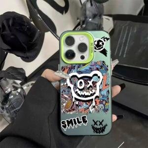 For iPhone 11 Case soft edge all-inclusive Cases For iPhone 12 13 11 14 15 ProMax XR X XS 15 7/8 Plus Back Cover graffiti Bumper